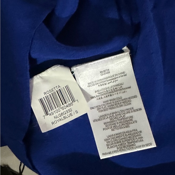 BCBGMAXAZRIA Rosetta Royalblue Dress Size S - Picture 7 of 7